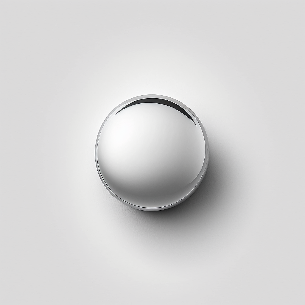 chriegu_one_pin_chrome_simple_sphere_verry_simple_View_from_abo_0bfa0a40-4543-4296-93fb-f65d5eb81279